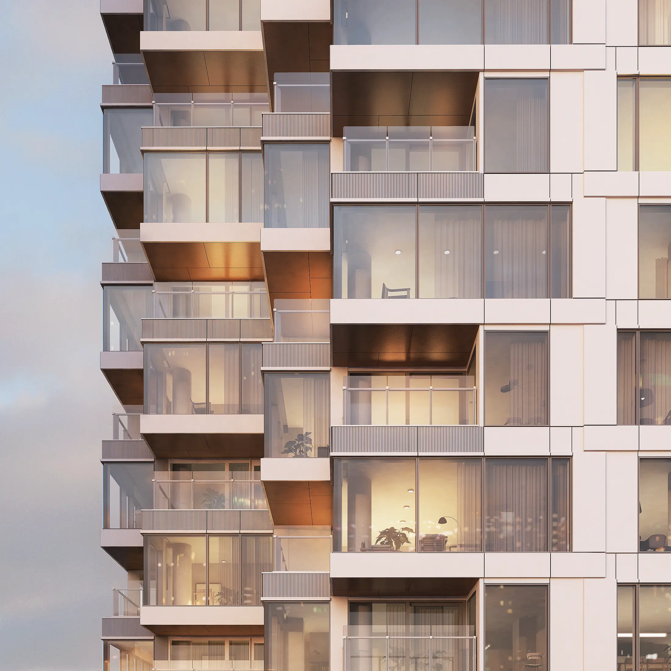 Tarasy apartamentowca Motion Tower