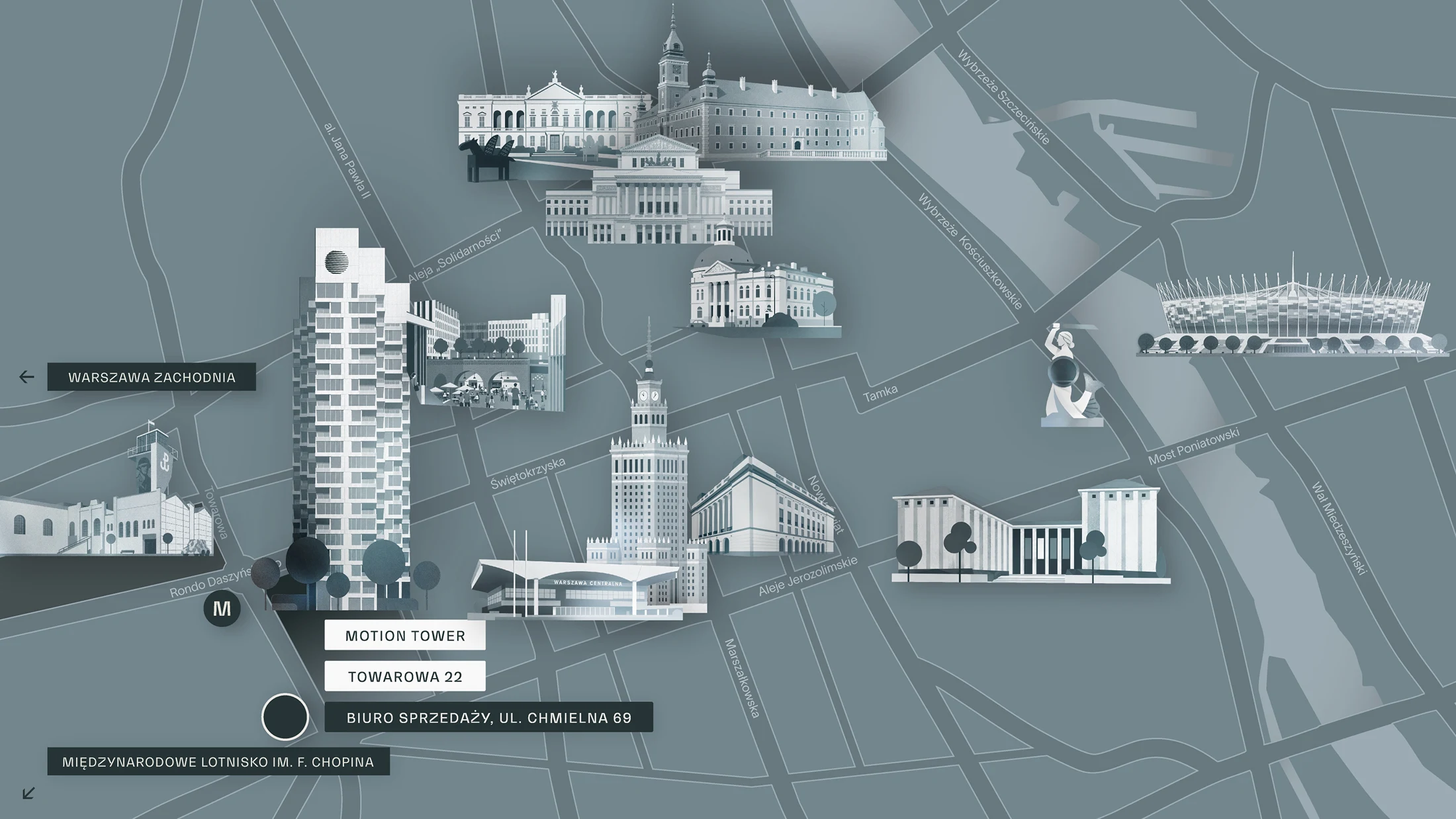 Mapa Warszawy